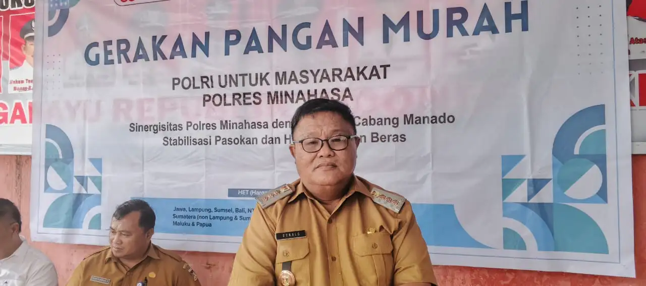 Donald Lumingkewas, S.Pt. Selatan Dukung Penuh Gerakan Pangan Murah, Stok 2 Ton Beras Habis Terjual